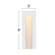 Hinkley 1551 Taper 1-lt 8" Tall LED Vertical Deck Sconce