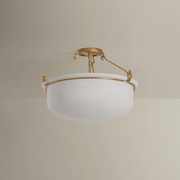 Hudson Valley 1553 Lowerre 3-lt 22" Semi Flush Mount