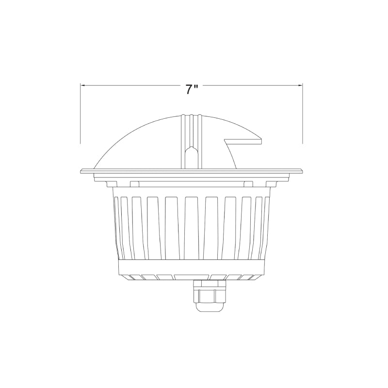 Hinkley 15712 Flare 7" 6W LED Uni-Directional Well Light