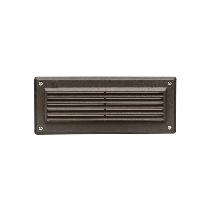 Kichler 15073 Low Voltage Brick Outdoor Step Light with Louvers 15073AZT Kichler Lighting LBC Lighting