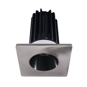 Lotus LED-2-S15W Designer 2" 15W LED Square Recessed Downlight, 24° Beam Angle - Black/Brushed Nickel