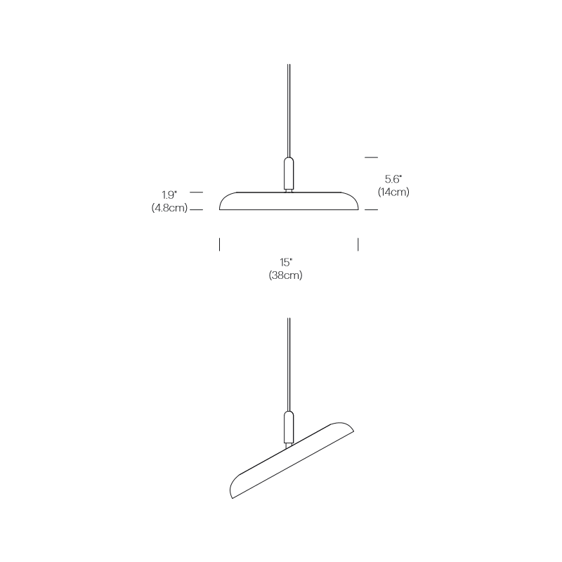 Pablo Designs Nivél 15" LED Pendant