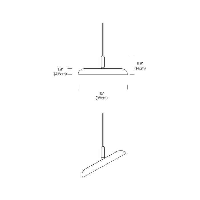 Pablo Designs Nivél 15" LED Pendant