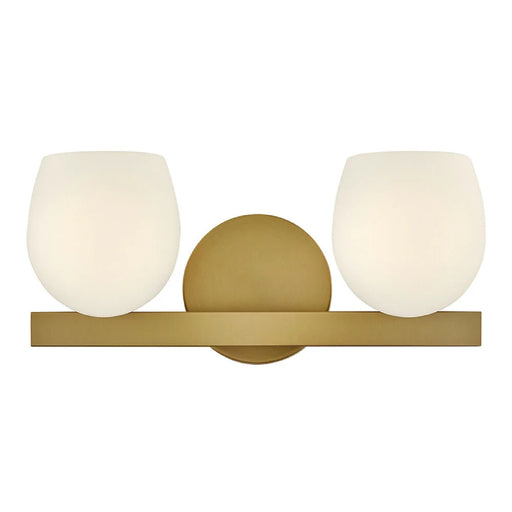 Hinkley 57022 Mae 2-lt 15" LED Vanity - Lacquered Brass