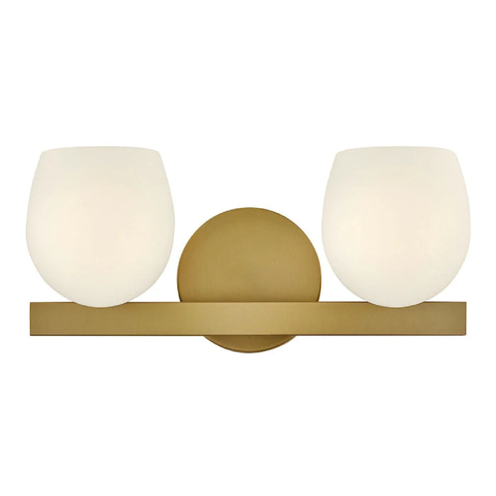 Hinkley 57022 Mae 2-lt 15" LED Vanity - Lacquered Brass