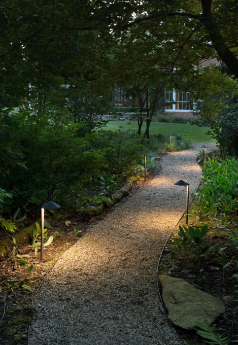 Hinkley 16012-LL Hardy Island Round Side Mount 1-lt 18" Tall LED Outdoor Path Light, 12V