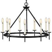 Hinkley 47475 Copley 9-lt 28" LED Chandelier - Black