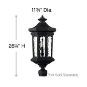 Hinkley 1601-LL Raley 4-lt 26" Tall LED Outdoor Post Light