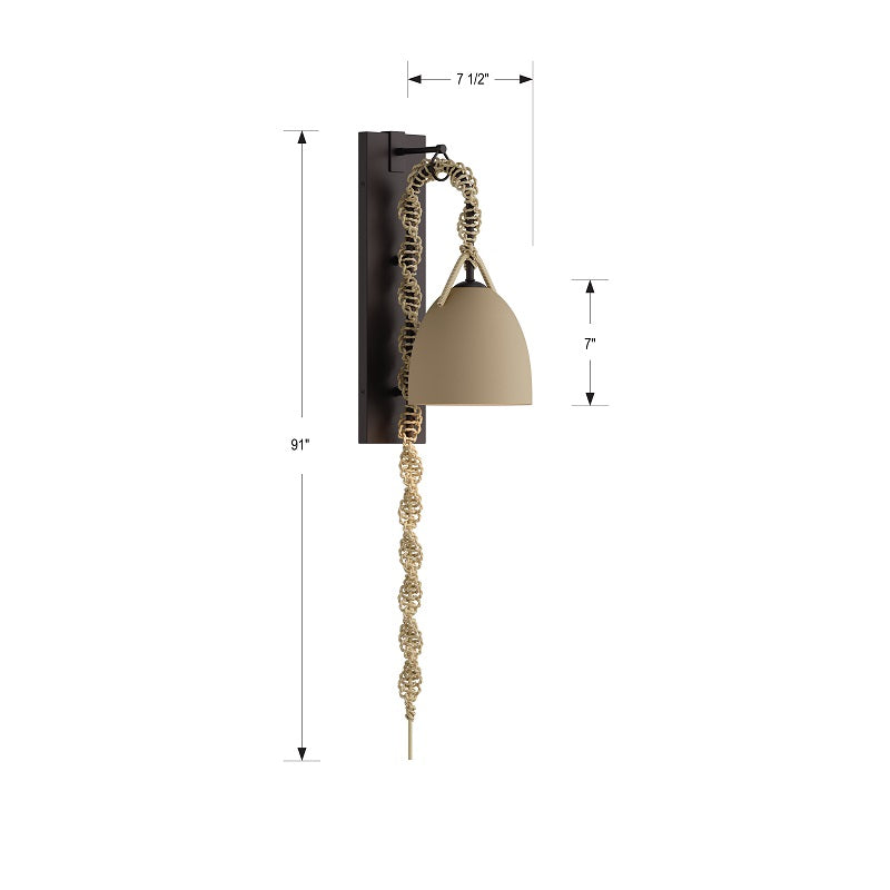 Minka Lavery 16061 Cordón 1-lt 19" Tall Wall Sconce