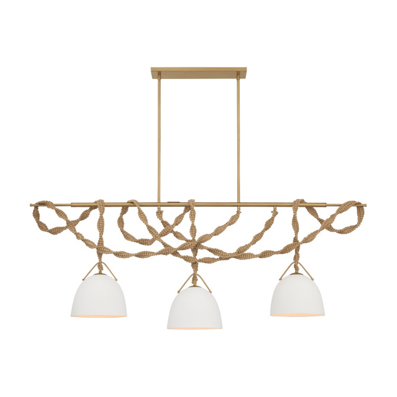 Minka Lavery 16067 Cordón 3-lt 63" Linear Chandelier - Legacy Brass