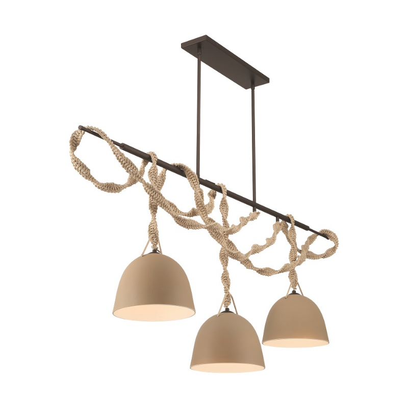 Minka Lavery 16067 Cordón 3-lt 63" Linear Chandelier - Dark Bronze