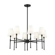 Millennium 16108 Adorra 8-lt 30" Chandelier - Matte Black