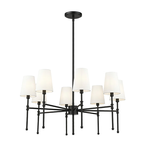 Millennium 16108 Adorra 8-lt 30" Chandelier - Matte Black
