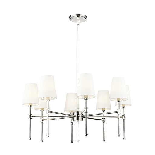 Millennium 16108 Adorra 8-lt 30" Chandelier - Polished Nickel