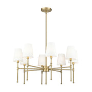 Millennium 16108 Adorra 8-lt 30" Chandelier - Vintage Brass