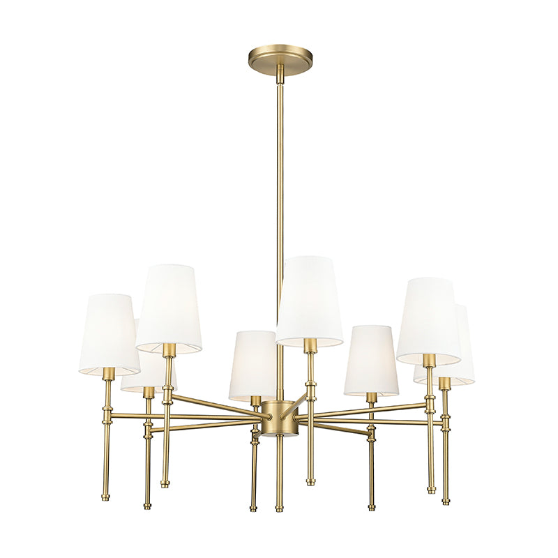 Millennium 16108 Adorra 8-lt 30" Chandelier - Vintage Brass