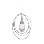 Hubbardton Forge 161191 Lyric 1-lt 16" LED Pendant - Sterling