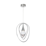Hubbardton Forge 161191 Lyric 1-lt 16" LED Pendant - Sterling
