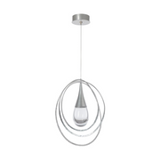 Hubbardton Forge 161191 Lyric 1-lt 16" LED Pendant - Sterling