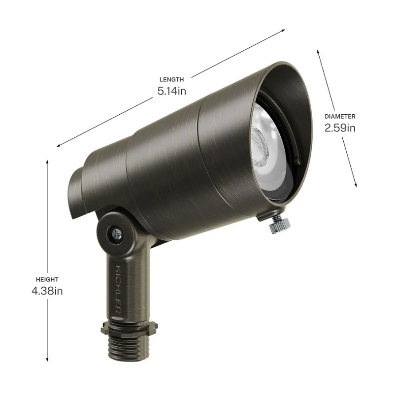 Kichler 1630 Integra 6.6W LED Accent Light, 12V