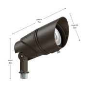 Kichler 16312 Varia 12V LED Accent Light, 2CCT & 4 Lumens Selectable