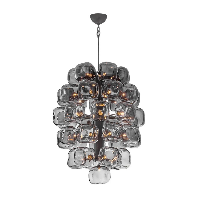 Fredrick Ramond FR46858 Perriand 40-lt 30" LED Chandelier - Brushed Graphite