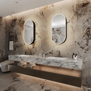 Paris Mirror Onyx 18" x 36" LED Mirror Cabinet, 3CCT Selectable