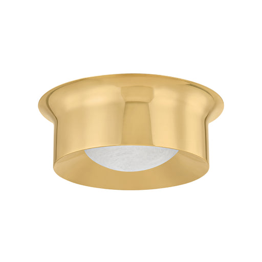 Hudson Valley 1714 Noxon 1-lt 14" LED Flush Mount - Aged Brass