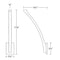 Sonneman 1715 Profili Sweep 12" Tall LED Sconce
