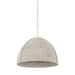Hudson Valley 1728 Woodlawn 1-lt 29" Pendant - White Plaster/Bleached