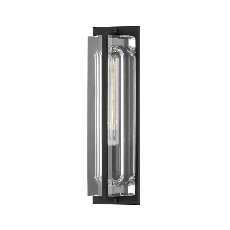 Hudson Valley 1731 Hawkins 1-lt 17" Tall Wall Sconce-Black Brass