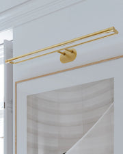 Hudson Valley 8237 Berkshire 3-lt 37" LED Picture Light-Aged Brass