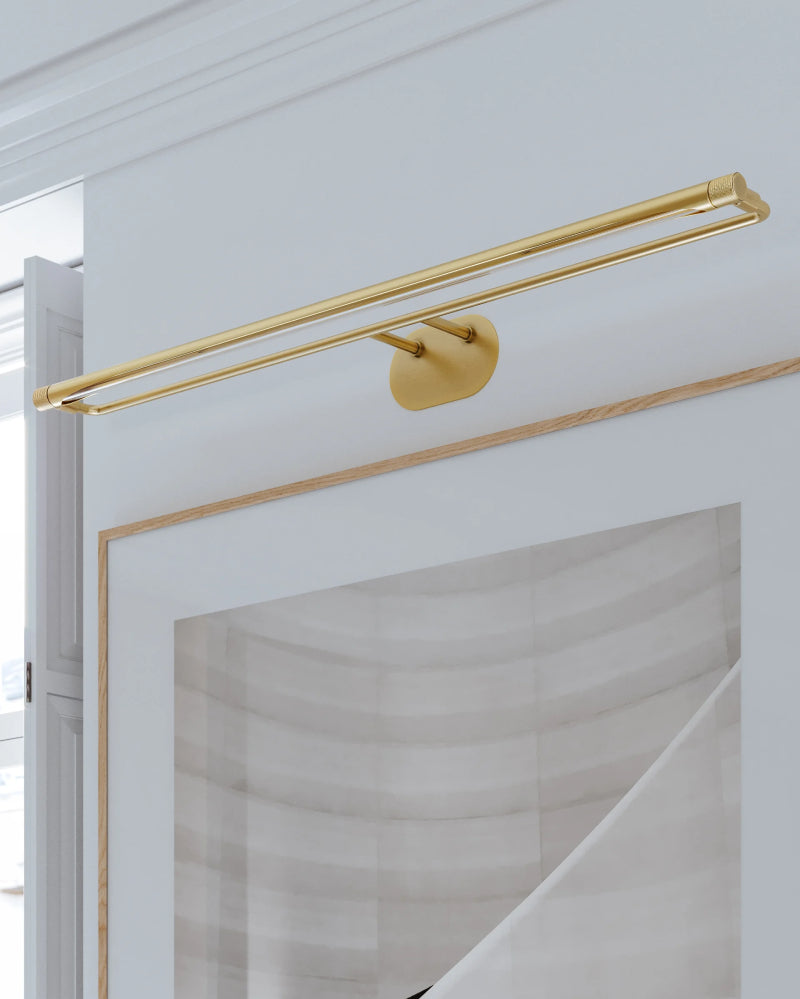 Hudson Valley 8237 Berkshire 3-lt 37" LED Picture Light-Aged Brass