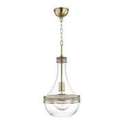 Hudson Valley 1810 Hagen 1-lt 11" Pendant-Aged Brass