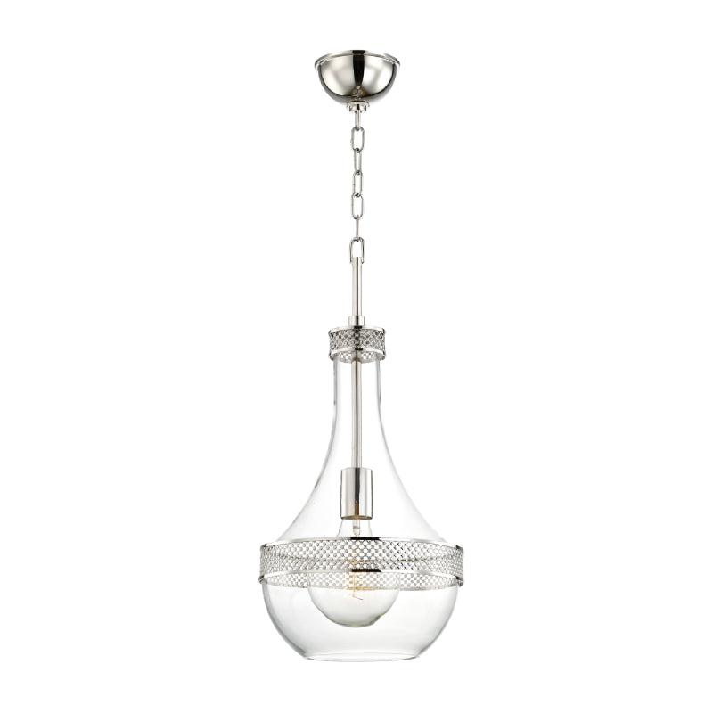 Hudson Valley 1810 Hagen 1-lt 11" Pendant-Polished Nickel