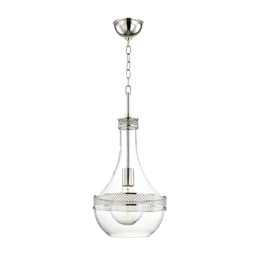 Hudson Valley 1810 Hagen 1-lt 11" Pendant-Polished Nickel