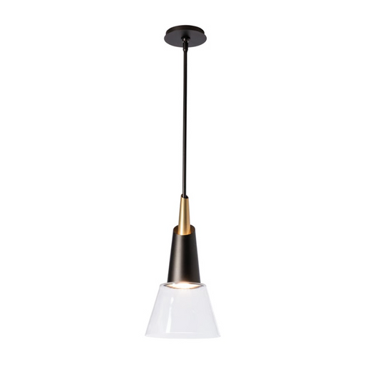 Hubbardton Forge 181601 Kora 1-lt 9" Mini Pendant - Oil Rubbed Bronze/Modern Brass