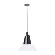 Hubbardton Forge 181602 Kora 1-lt 18" Pendant - Black/Dark Smoke