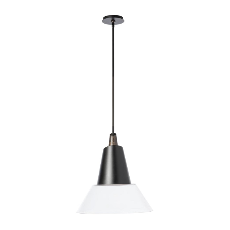 Hubbardton Forge 181602 Kora 1-lt 18" Pendant - Black/Dark Smoke
