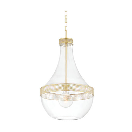 Hudson Valley 1817 Hagen 1-lt 18" Pendant-Aged Brass