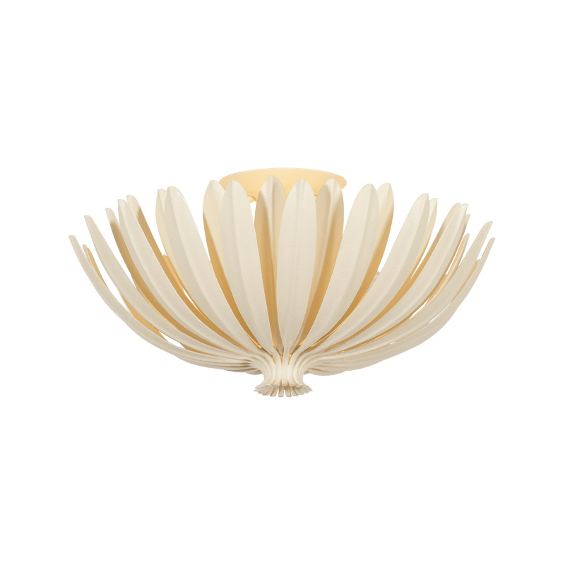 Hudson Valley 1819 Whitfield 3-lt 18" Semi Flush Mount - Cream Plaster