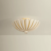 Hudson Valley 1819 Whitfield 3-lt 18" Semi Flush Mount - Cream Plaster