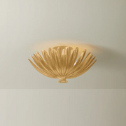 Hudson Valley 1819 Whitfield 3-lt 18" Semi Flush Mount - Vintage Gold Leaf