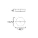 Maxim 18200 Quarry 1-lt 12" LED Flush Mount, Damp