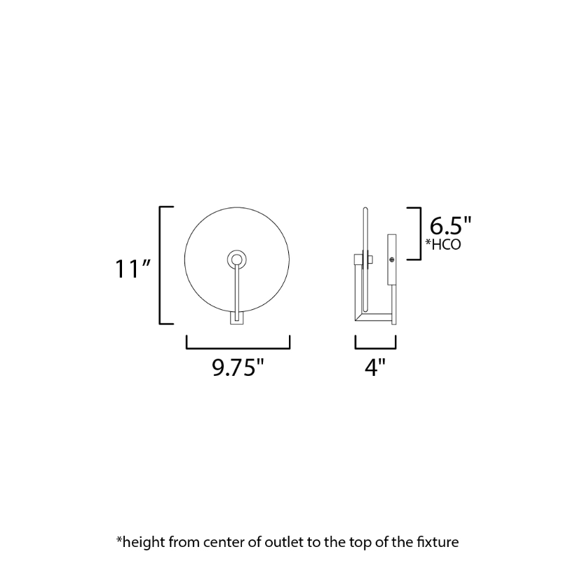 Maxim 18201 Quarry 1-lt 11" Tall LED Wall Sconce