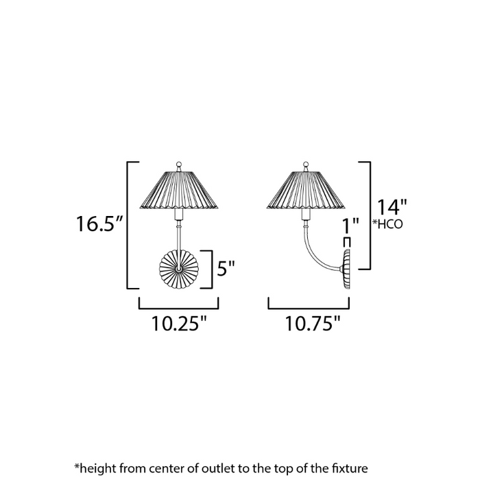 Maxim 18310 Kismet 1-lt 17" Tall Wall Sconce