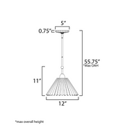 Maxim 18311 Kismet 1-lt 12" Pendant