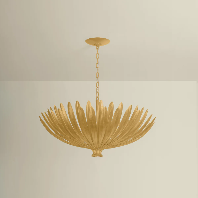 Hudson Valley 1836 Whitfield 8-lt 36" Chandelier - Vintage Gold Leaf