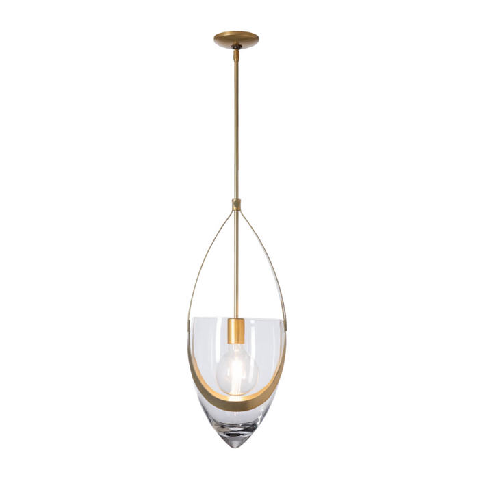 Hubbardton Forge 187468 Vaso 1-lt 11" Pendant - Modern Brass