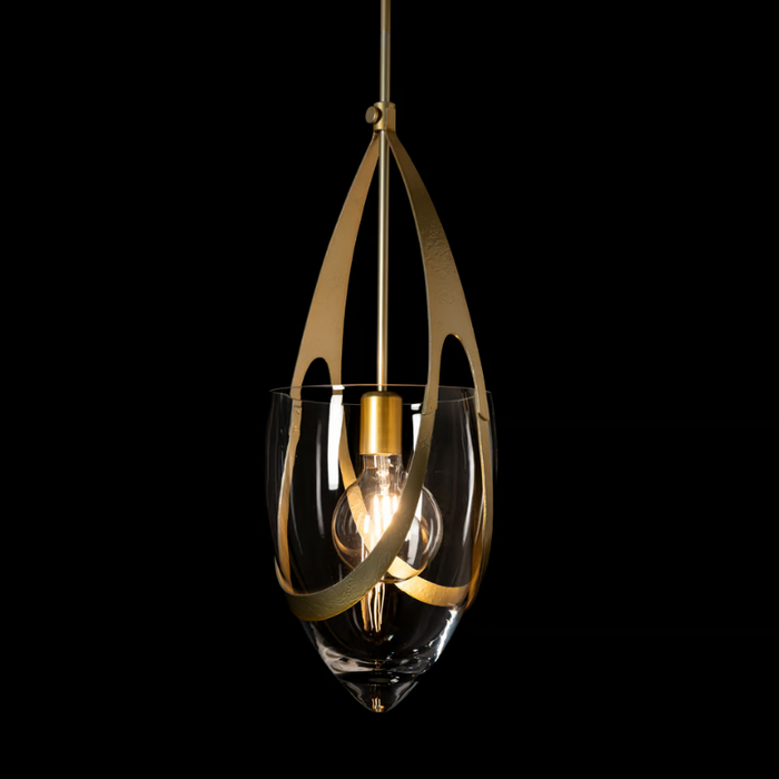 Hubbardton Forge 187468 Vaso 1-lt 11" Pendant - Modern Brass
